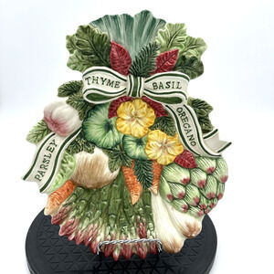 Fitz and Floyd Herb Garden Serving Plate 11"